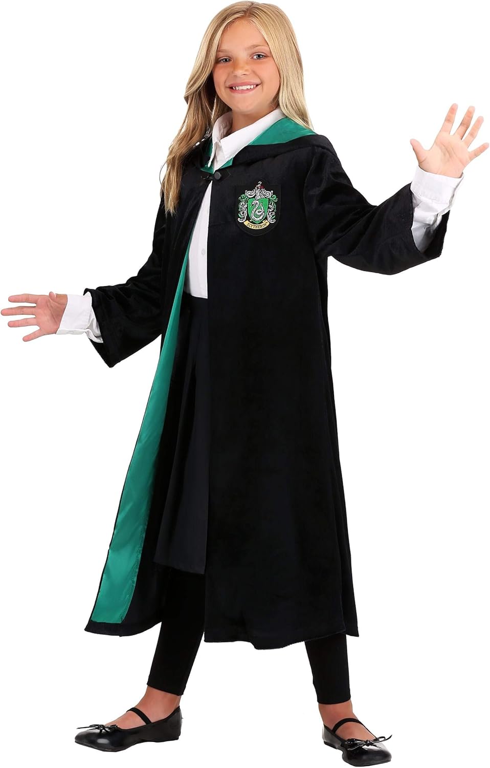 Fun Costumes Deluxe Harry Potter Slytherin Robe for Kids