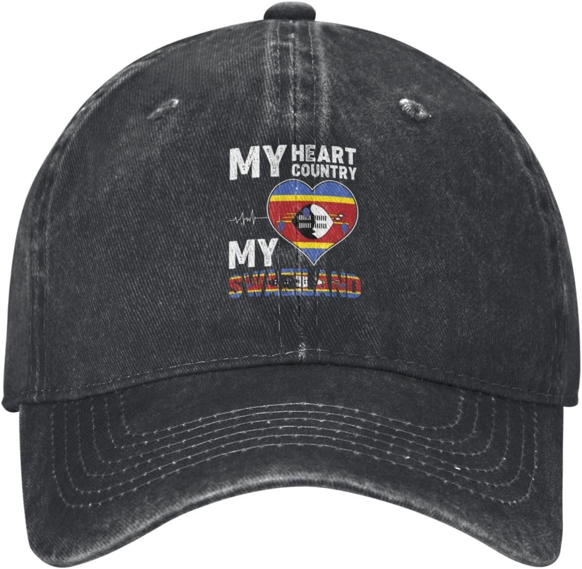 My Heart My Country My Swaziland Baseball Cap Dad Hat