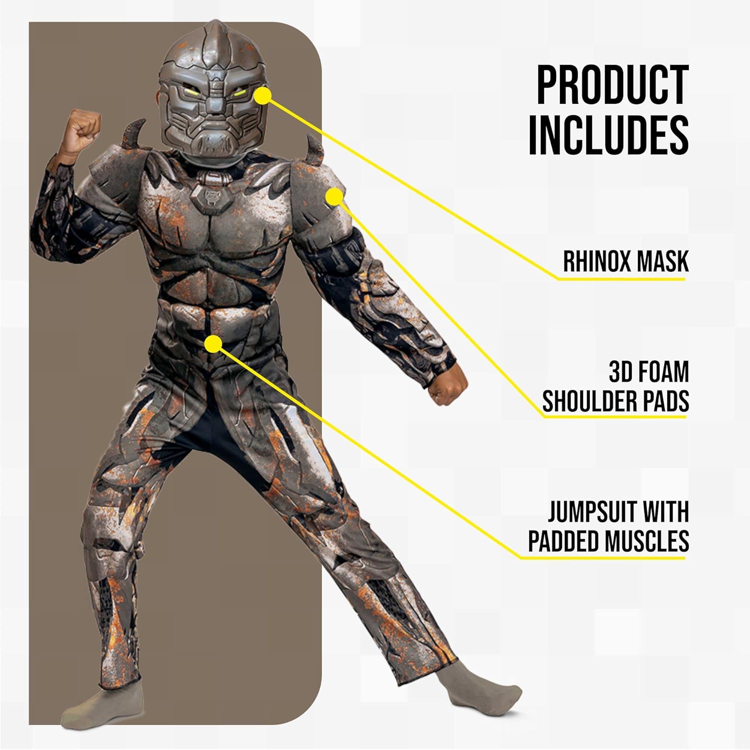 Transform into a Hero with Disguise Rhinox Costume for Kids