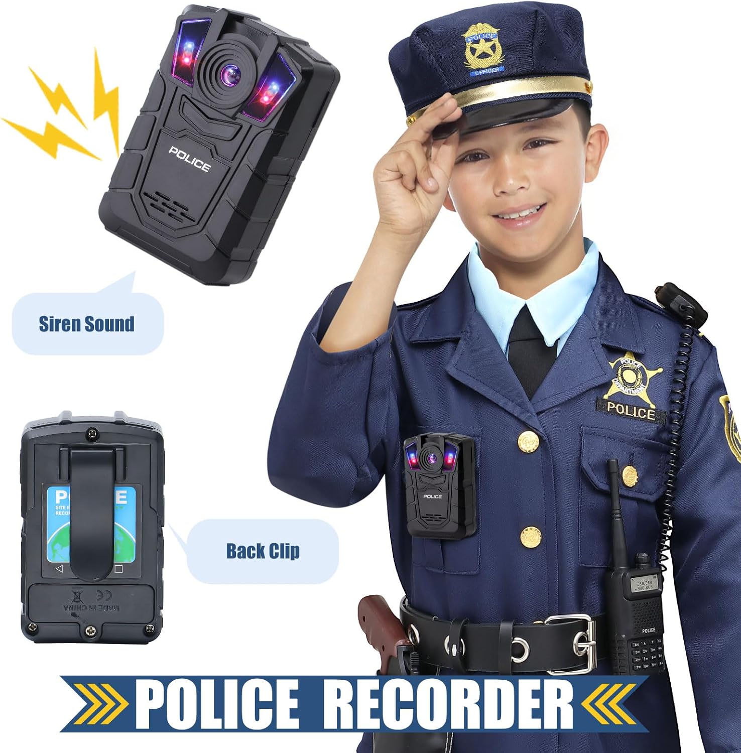 GC Police Costume Boys Halloween Halloween Career Day Kids Kids Police costume Set