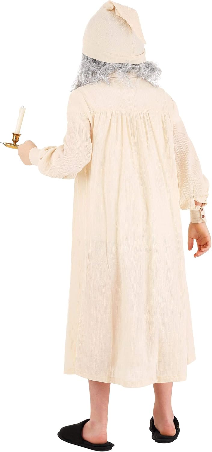 Ebenezer Scrooge Kids costume - Curmudgeon Nightgown Cap