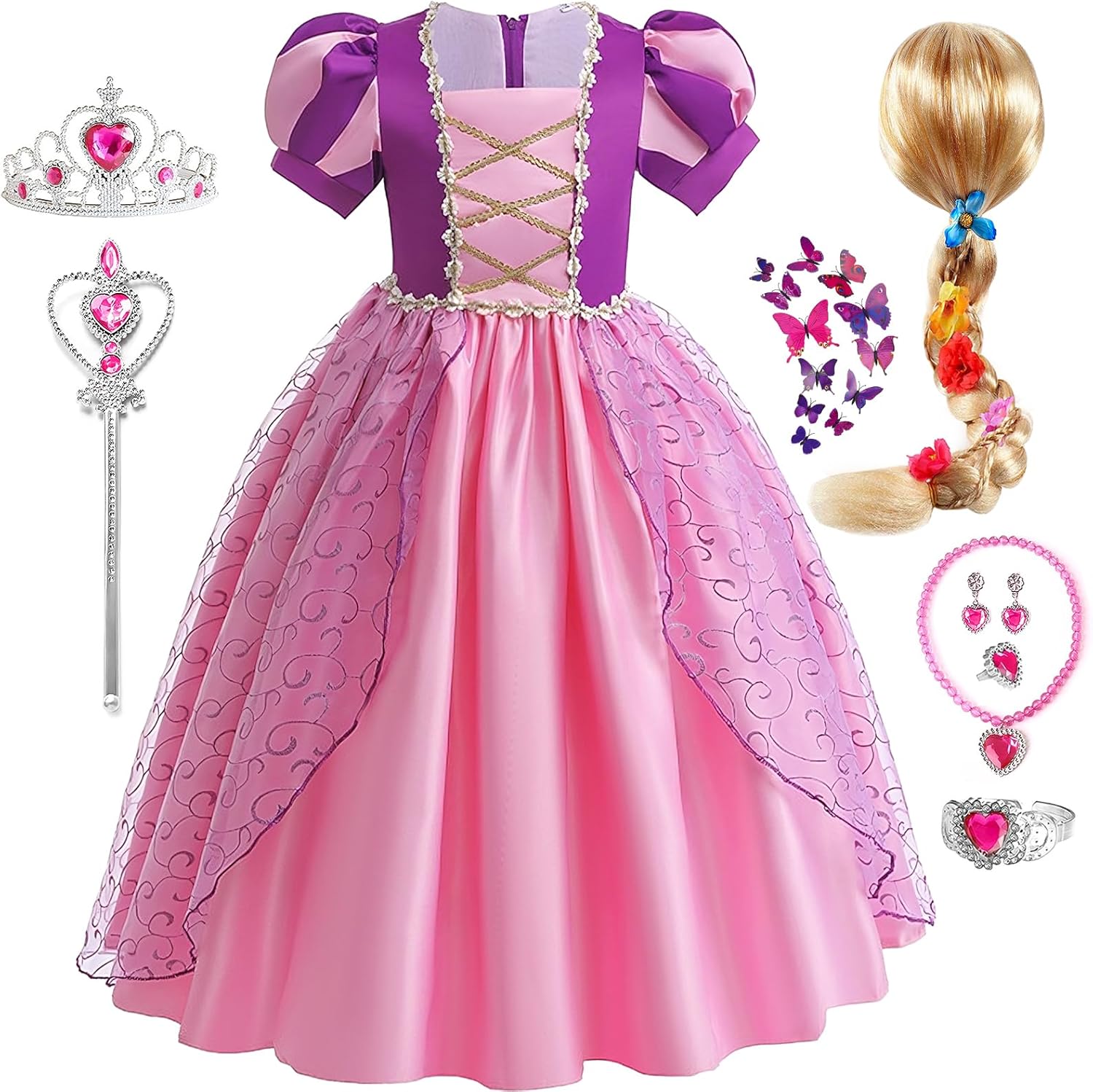 GC Princess Rapunzel Costumes for Girls
