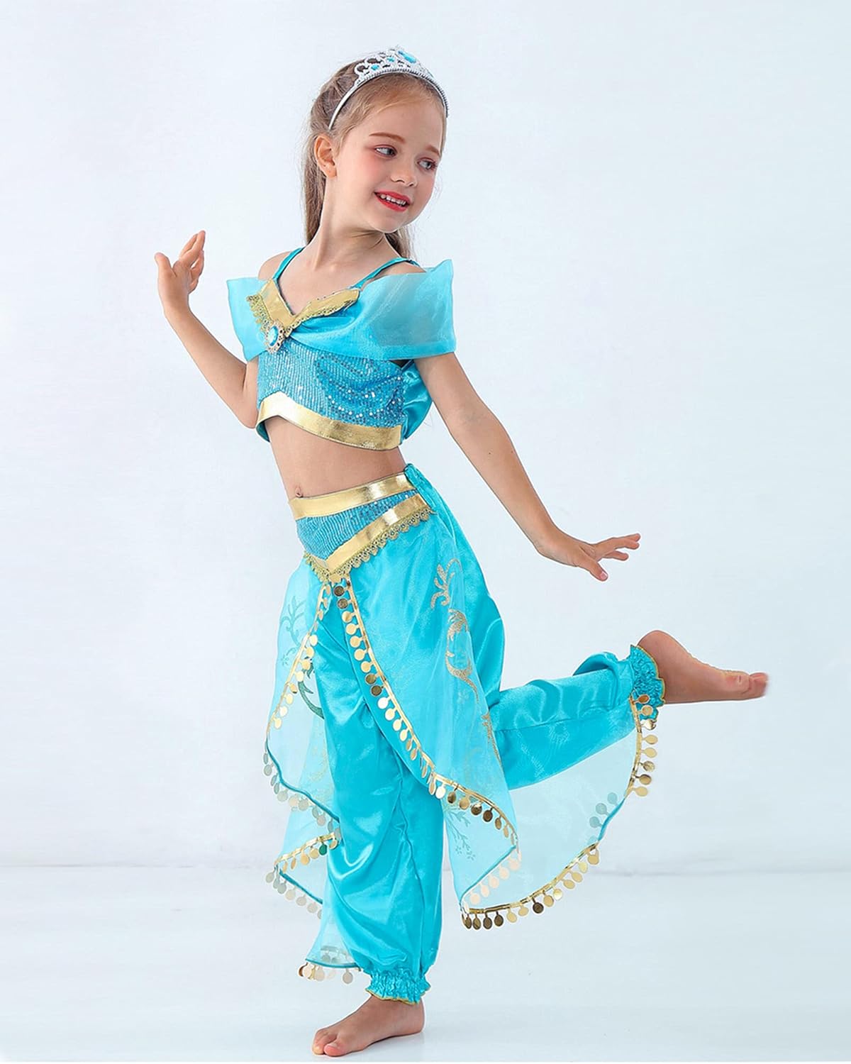 Girls Arabian Princess Costume Perfect for Halloween Cosplay and Special Events