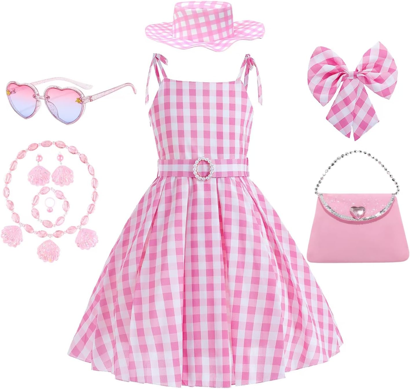 Perfect Pink Carrie Costume for Girls Movie-Themed Doll Accessories