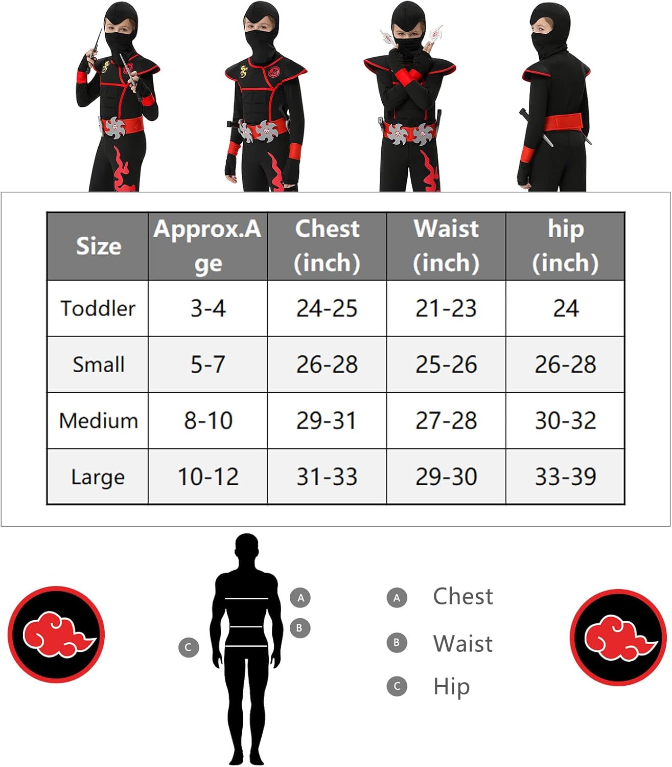 Action-Packed Ninja Costume for Boys
