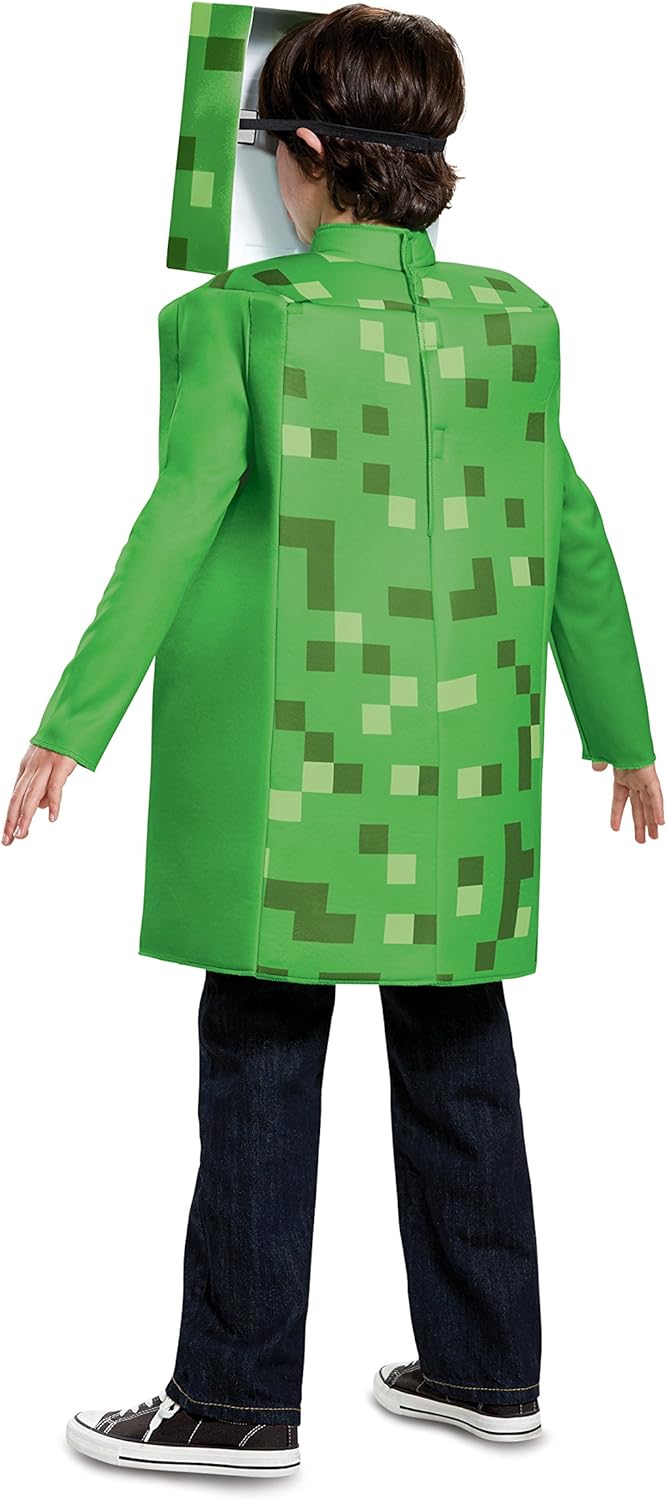 Creeper Classic Minecraft Costume Green Small 4-6 Disguise