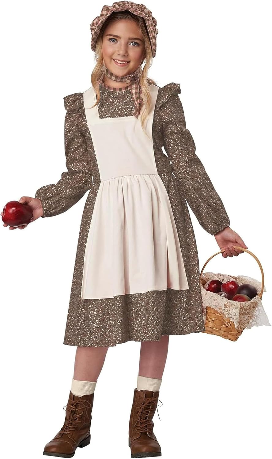 Set of Girls Frontier Costumes with Apron Costumes FrontierSettlers