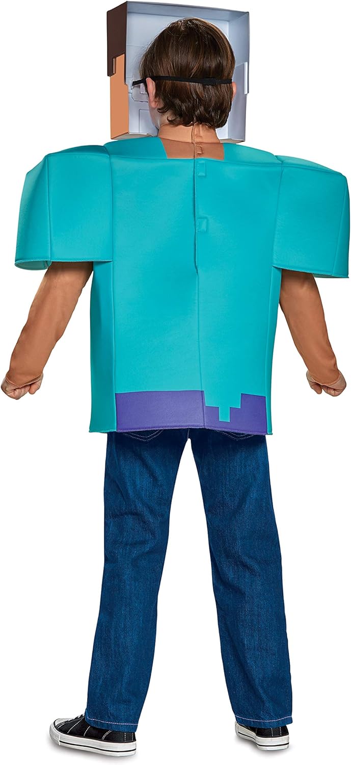 Steve Classic Minecraft Costume Multicolor Medium 7-8