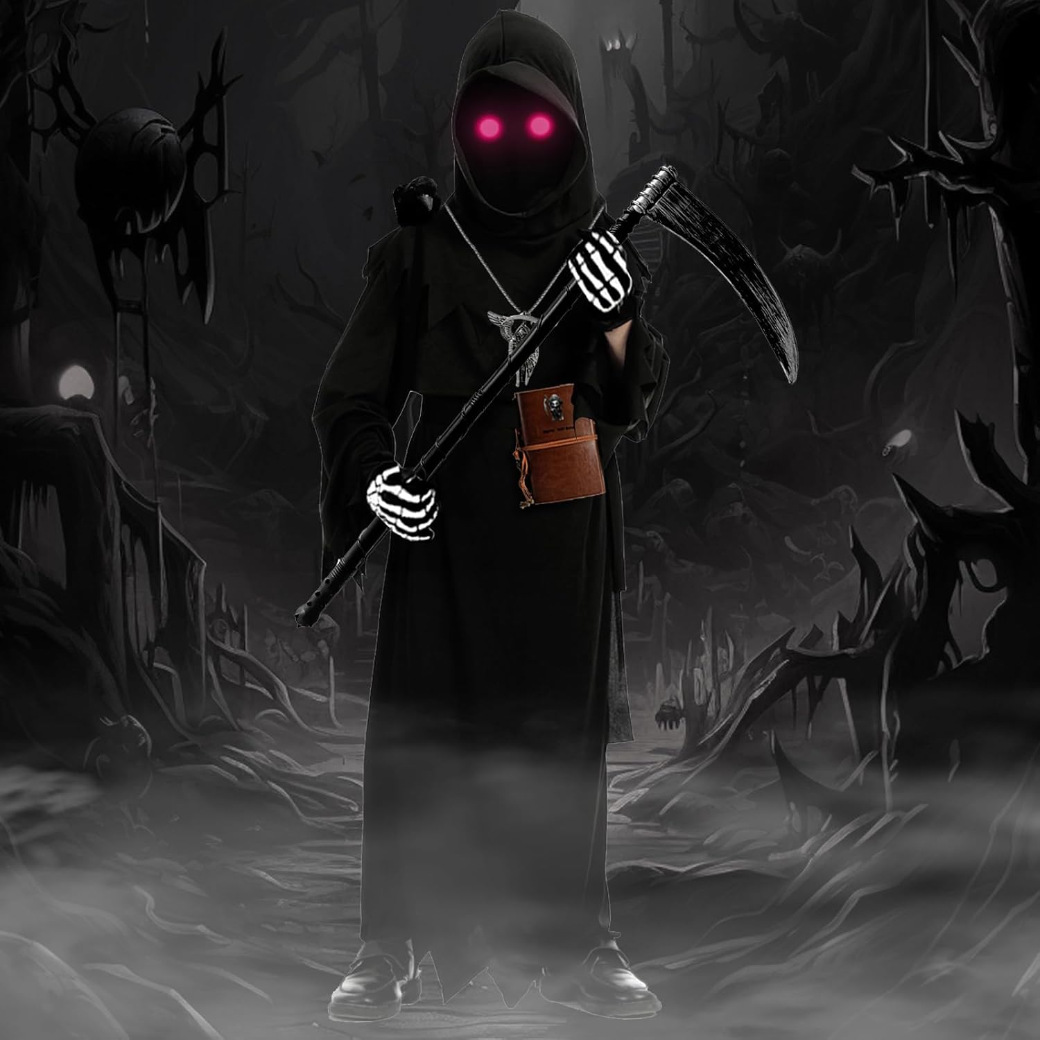 Halloween Grim Reaper Costume Scary Fun for Kids and Adults