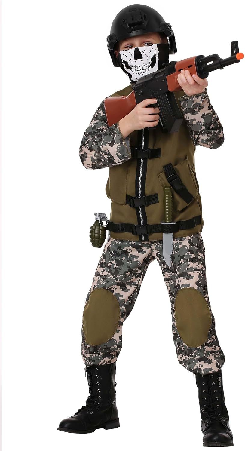 Kids Camo Trooper Halloween Costume for Boys