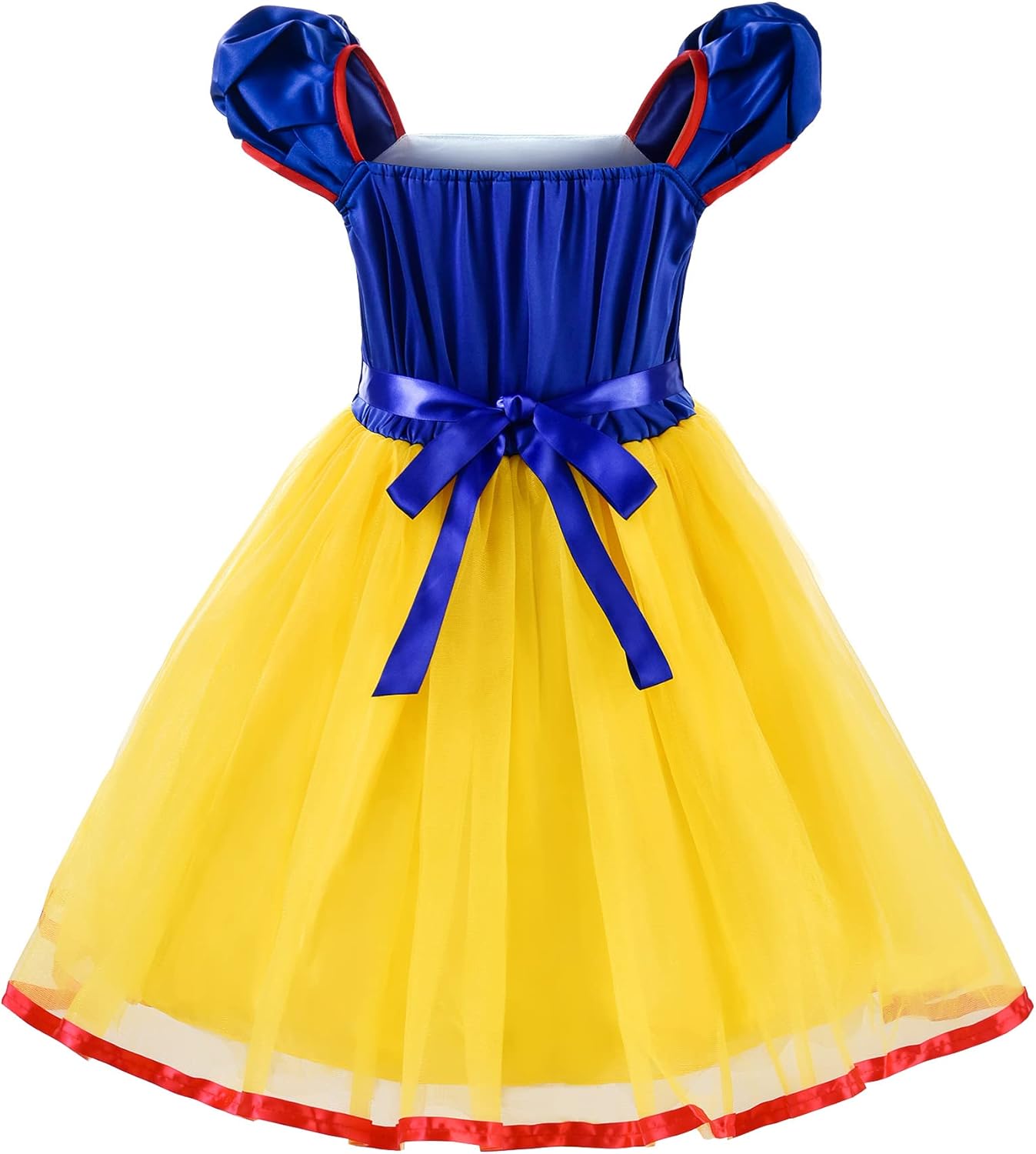 Reli Beauty Girls Backless Princess Dress with Yellow Accessories 6-7Y