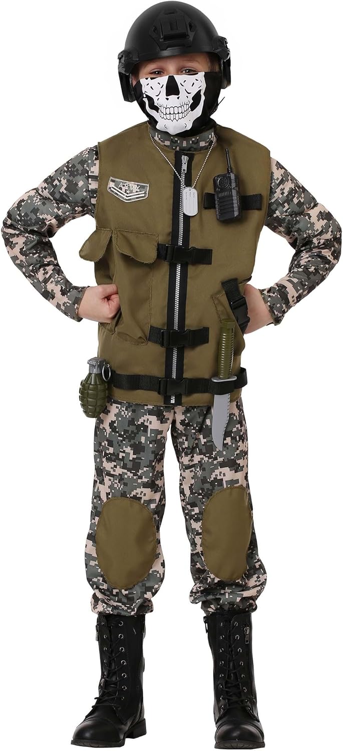 Kids Camo Trooper Halloween Costume for Boys