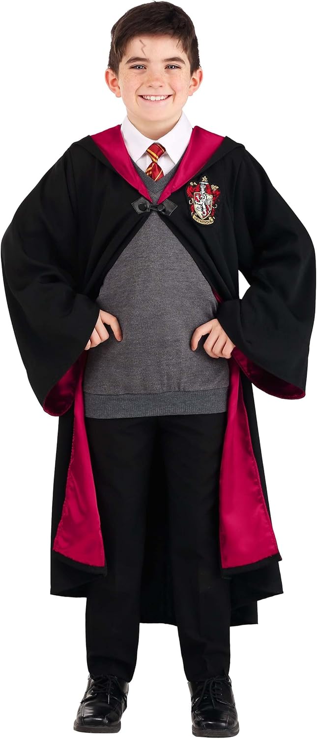 Deluxe Harry Potter Costume for Kids Gryffindor Robe for Halloween