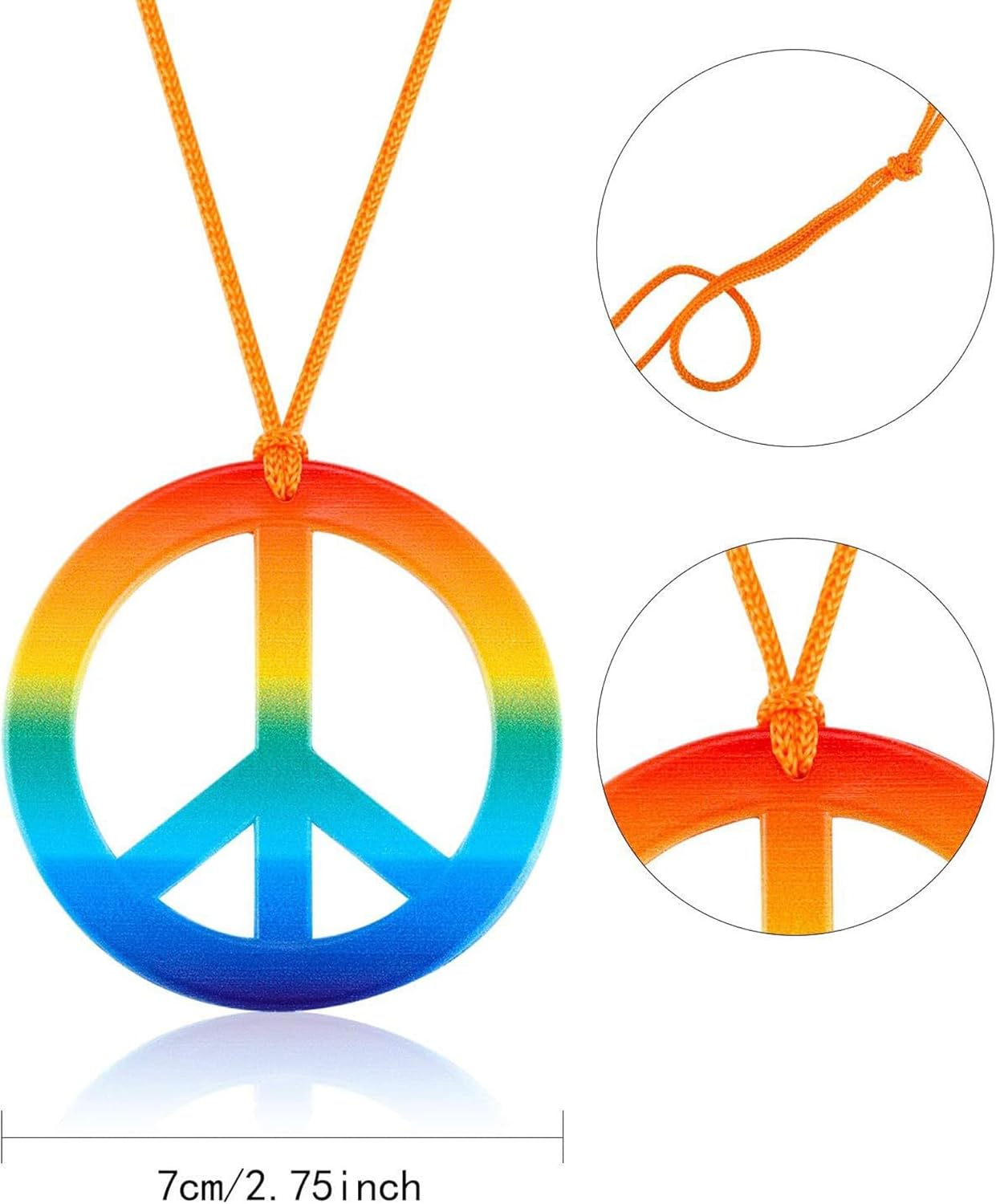 Inrajoper Boys 4 Pcs Hippie Costume Set 60s 70s 1