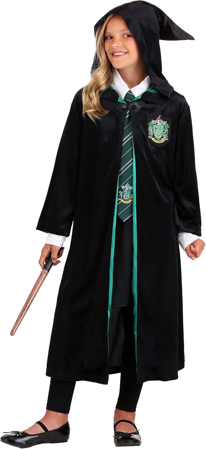 Fun Costumes Deluxe Harry Potter Slytherin Robe for Kids