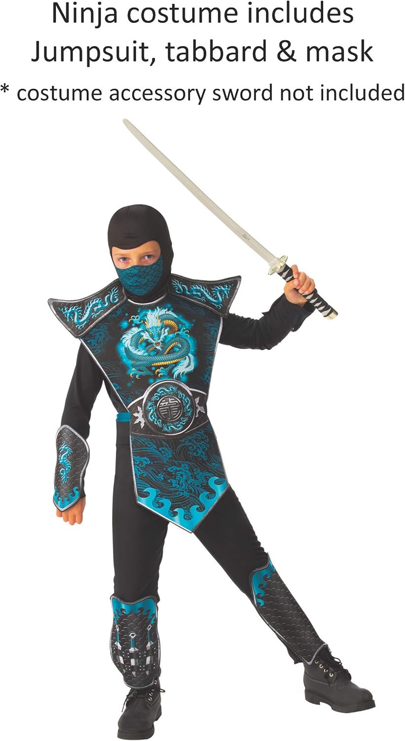 Rubies Boys Blue Dragon Ninja Costume Medium