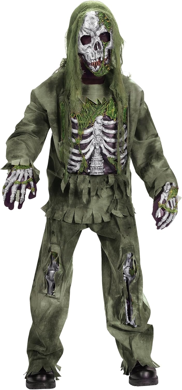 Freeze This Skeleton Zombie Fun World Kids Costume for Boys