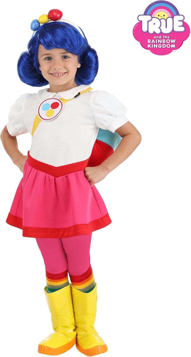 Delightful for children True rainbow kingdom costume