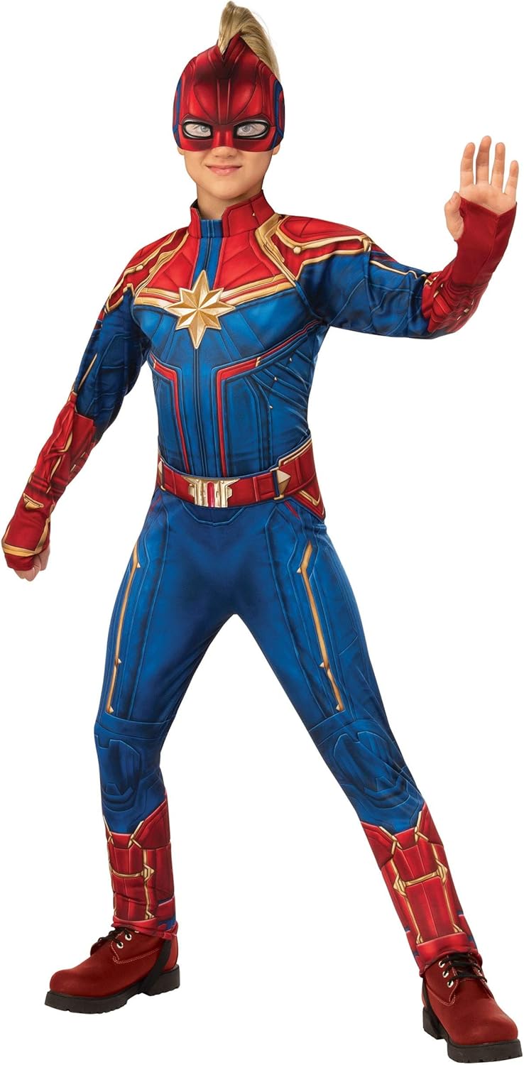 Rubies Captain Marvel Kids Costume Medium Blue Red