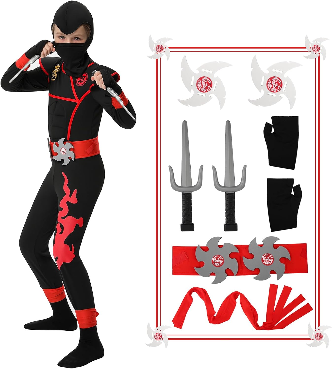 Action-Packed Ninja Costume for Boys