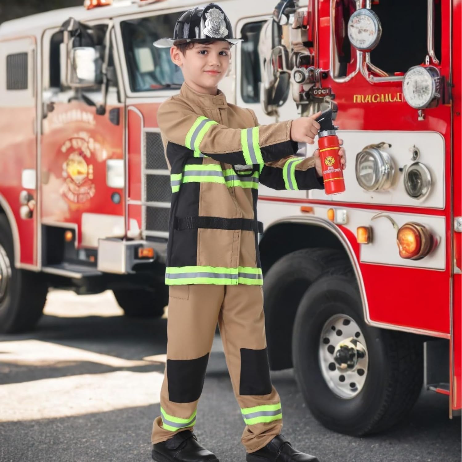 Yolsun Fireman Costume for Kids Halloween OODA