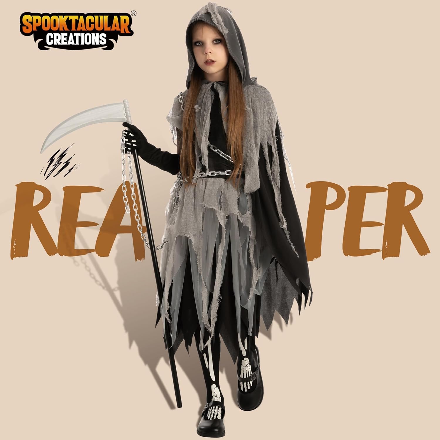 Spooktacular Girls Grim Reaper Costume