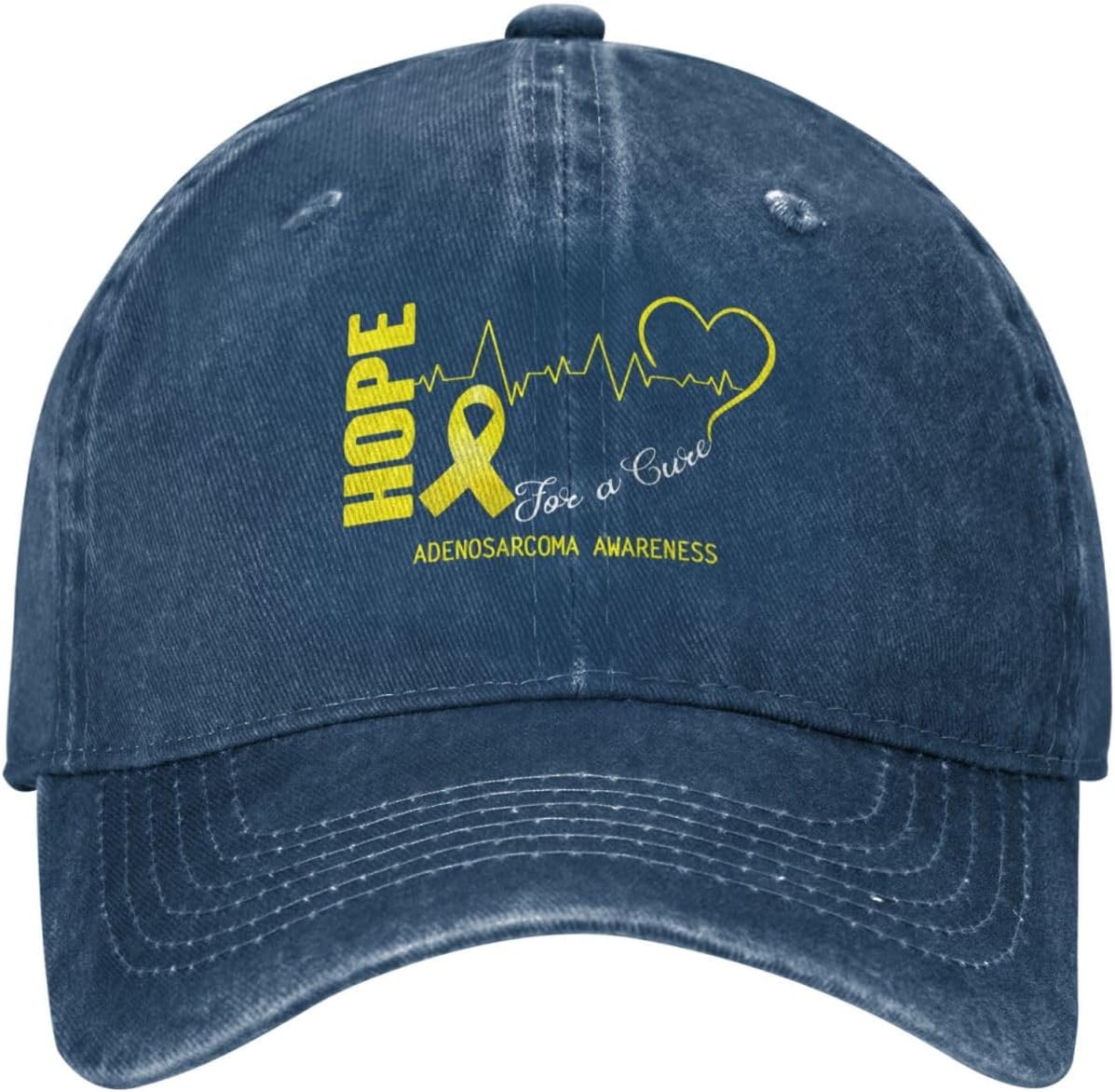 RTATBY Hope for A Cure Adenosarcoma Awareness Baseball Cap