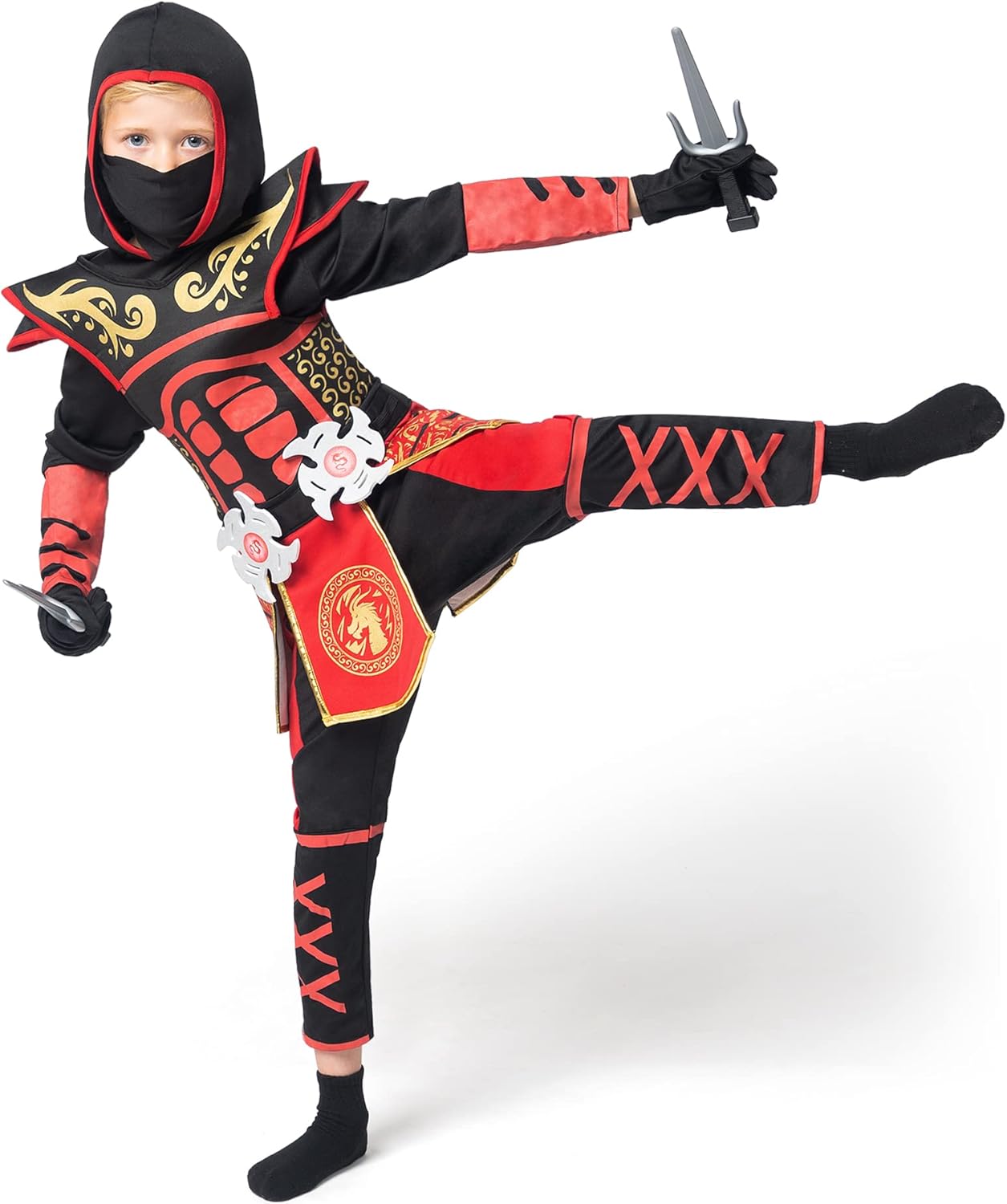 Spooktacular Red Ninja Costume for Kids