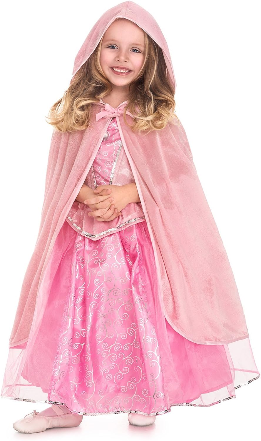 Little Adventures Princess Cloaks - Machine Washable Soft Pink for Kids