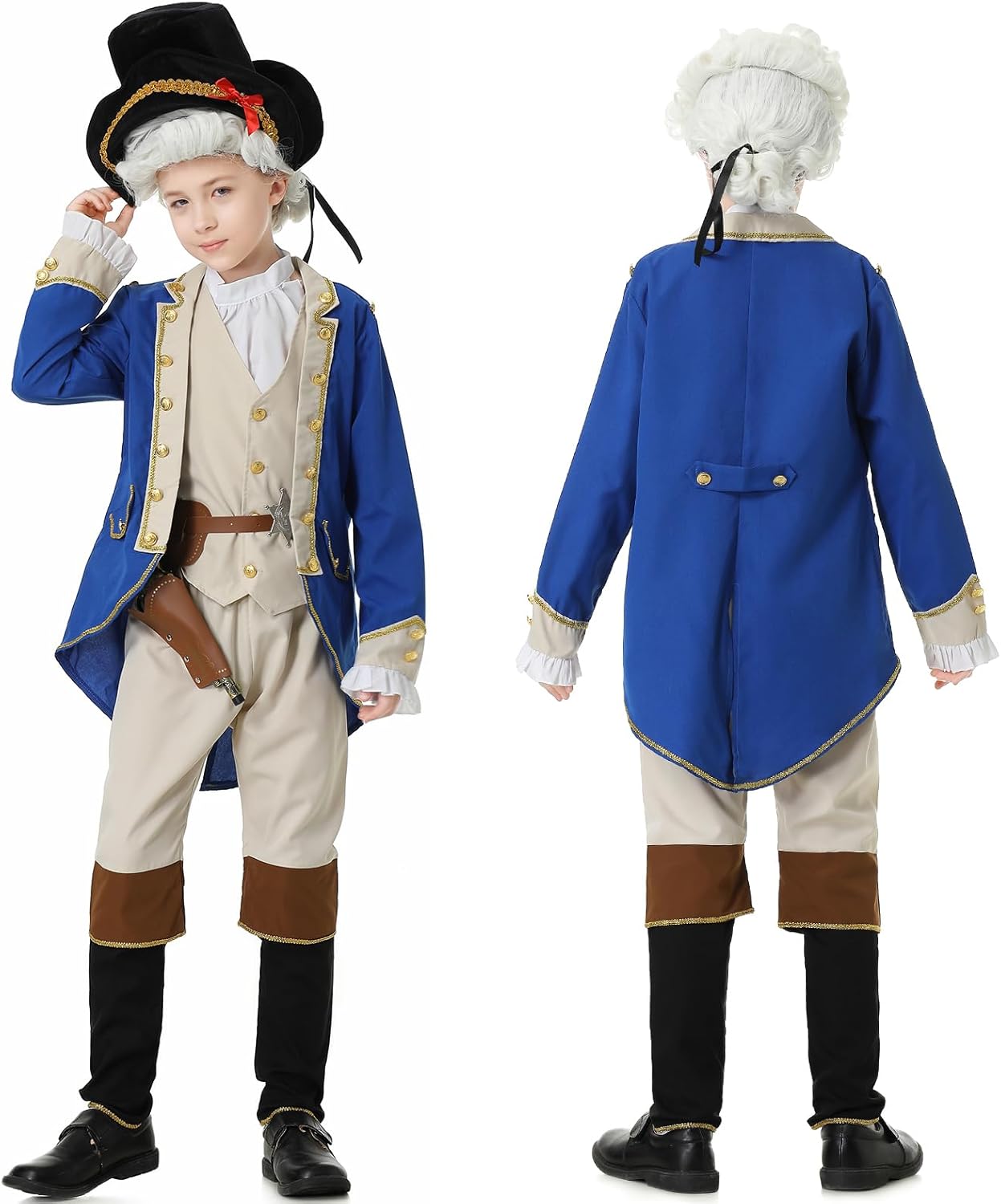 George Washington Kids Costume Boys Founding Father Costume Historical Sh