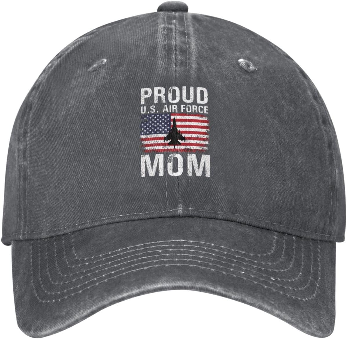 Proud USA Air Force Mom USA Flag Baseball Cap SafeSun