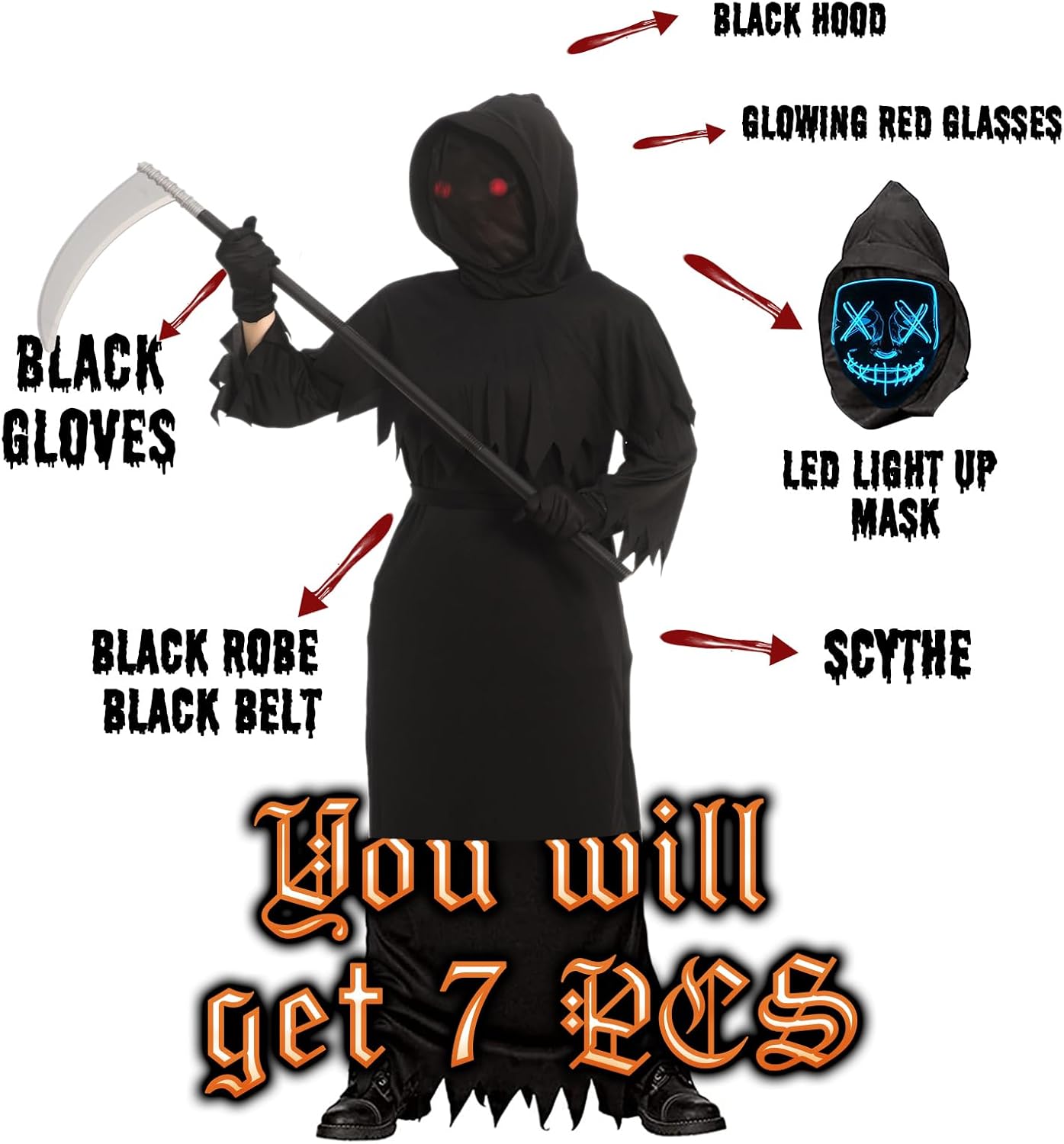 Jiodama Halloween costume for kids Repears costume Trick or Treat