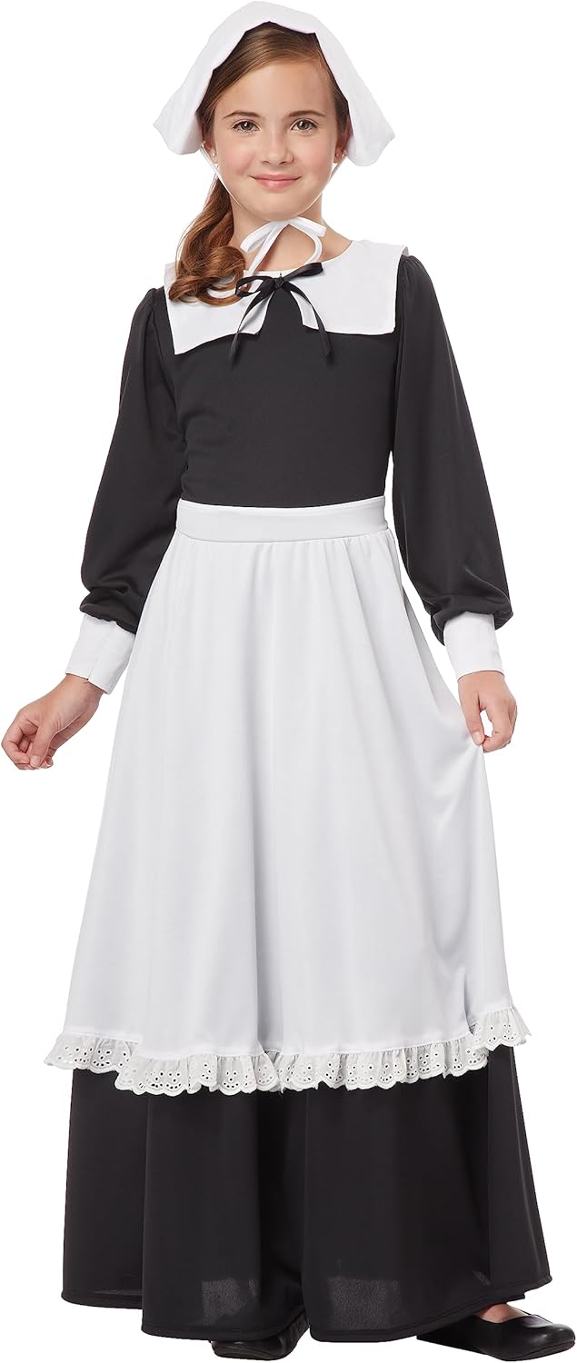 Pilgrim Girl Costume Medium