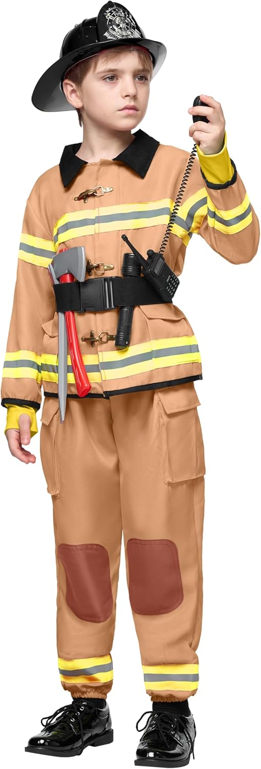 Spooktacular Creations Halloween Boys Fireman Costume Halloween Invite Friends