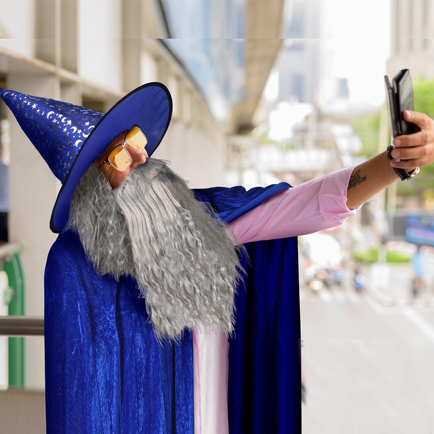 Hicarer Halloween Wizard Costume Set for Adults