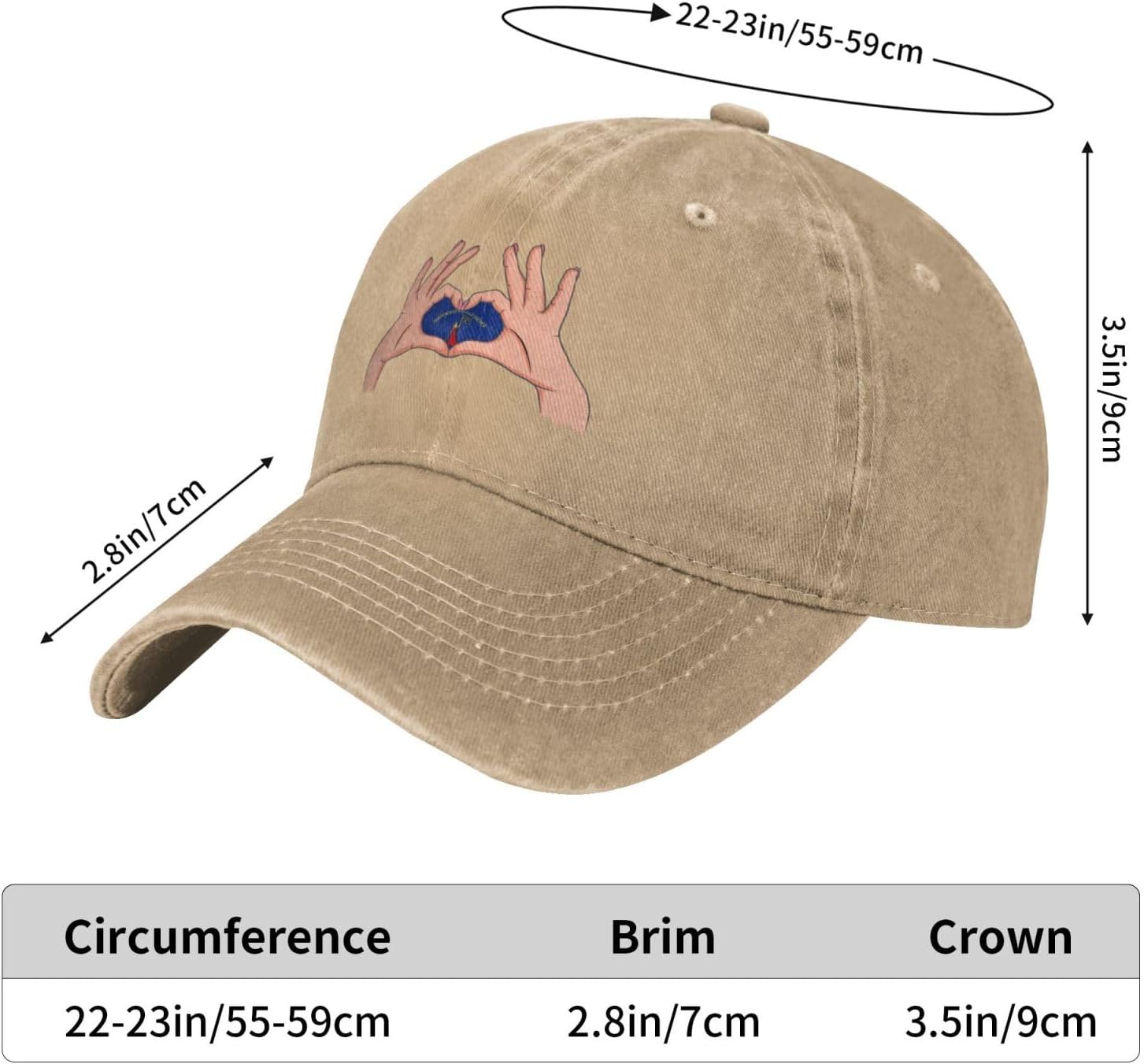 RTATBY Alabama Heart Baseball Cap