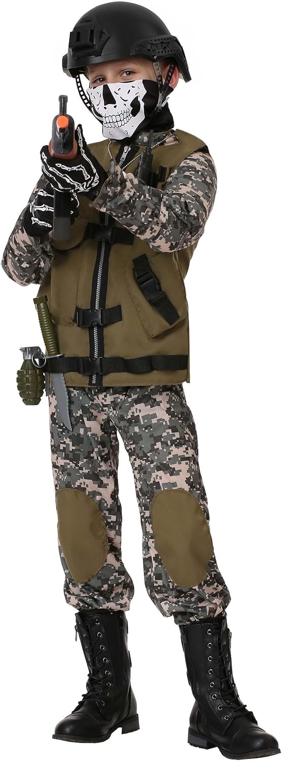 Kids Camo Trooper Halloween Costume for Boys