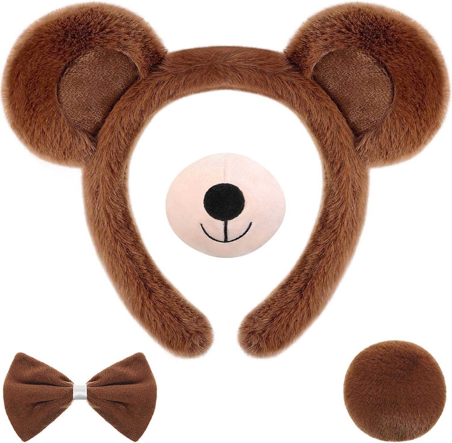 4 Pcs Harrycle Bear Cosplay Set Cute Bear Headband Accessories