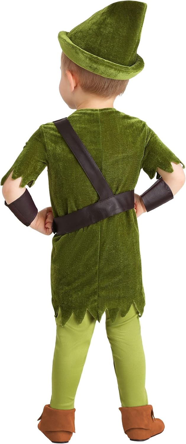 Toddler Peter Pan Costume with Hat and Wrist Cuffs