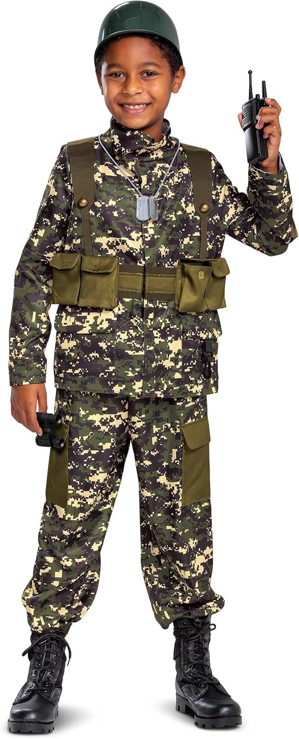 Disguise Kids Soldier Costume with Helmet and Accessories 1