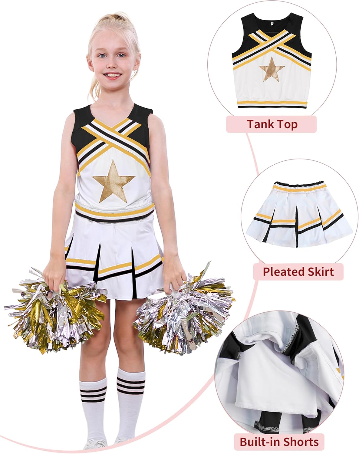 Lol nata Girls Cheerleader Uniform Set