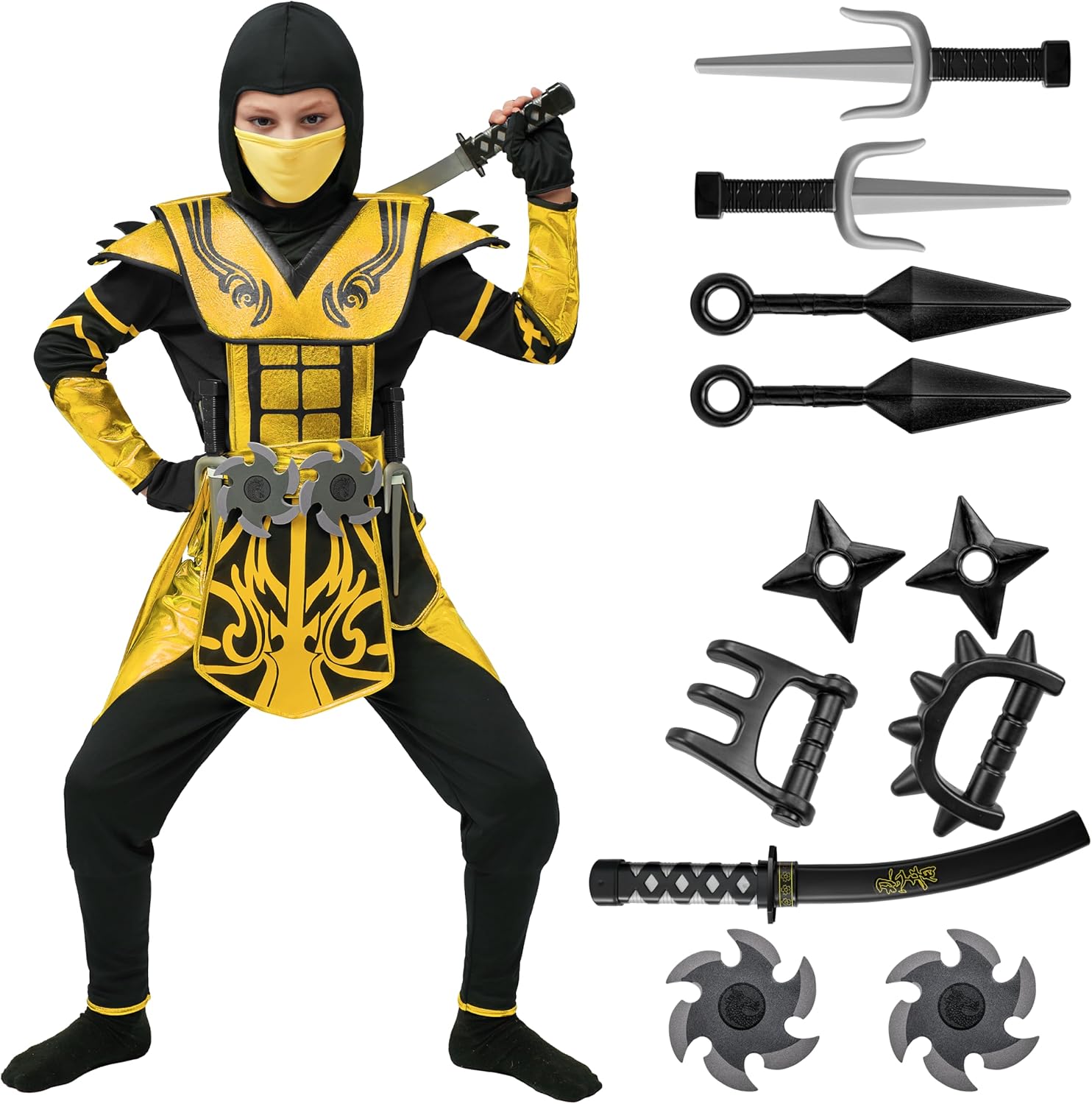Spooktacular Creations Red Ninja Costume for Boys