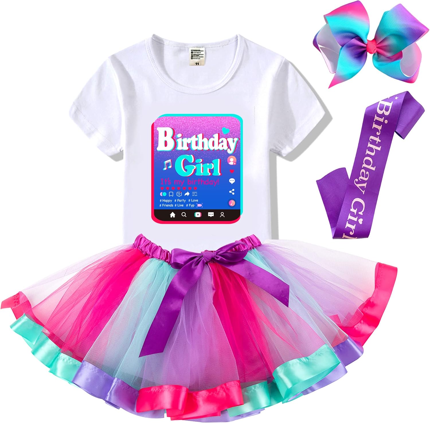 Tutu and Sian Birthday Party Costume Party Outfit for Girls