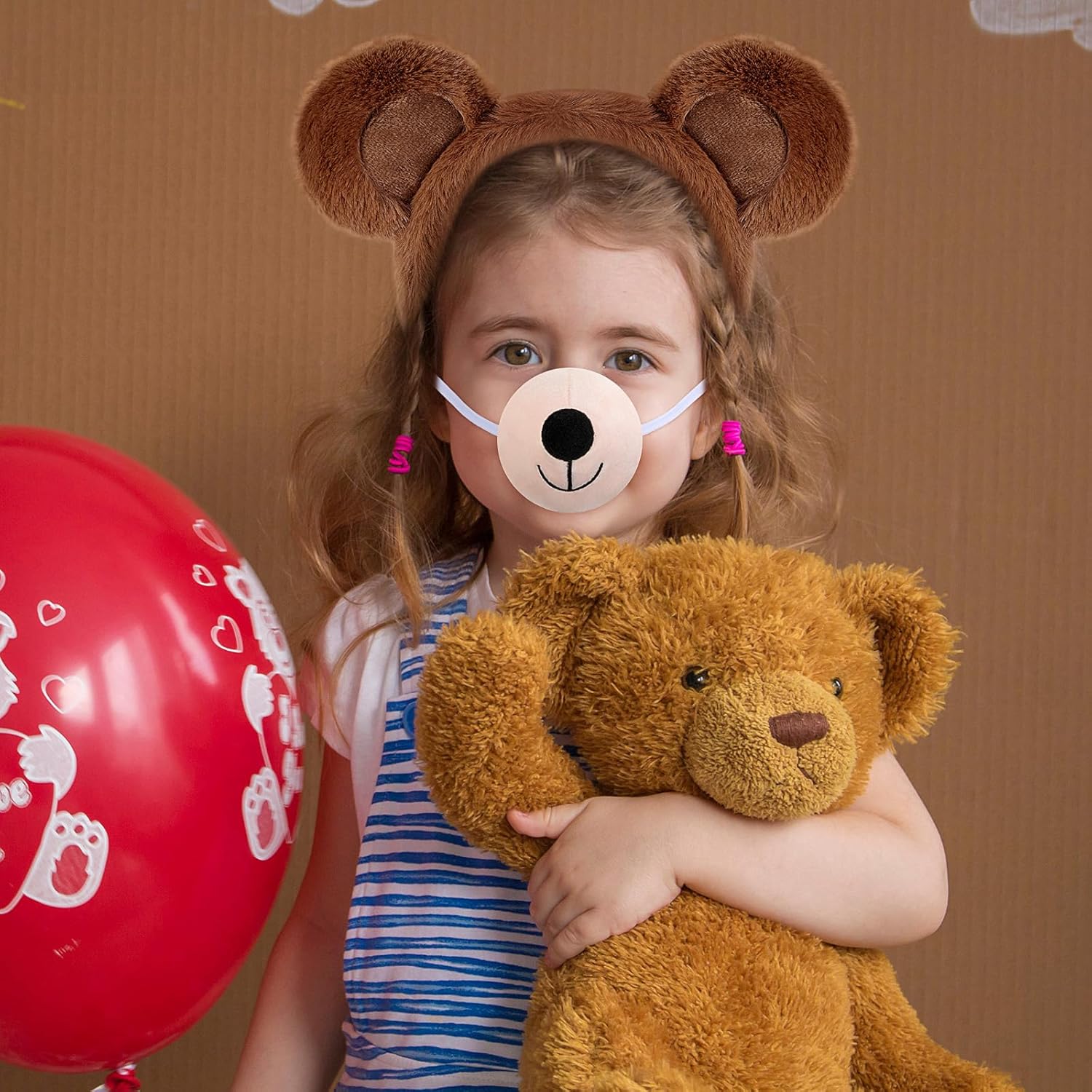 4 Pcs Harrycle Bear Cosplay Set Cute Bear Headband Accessories