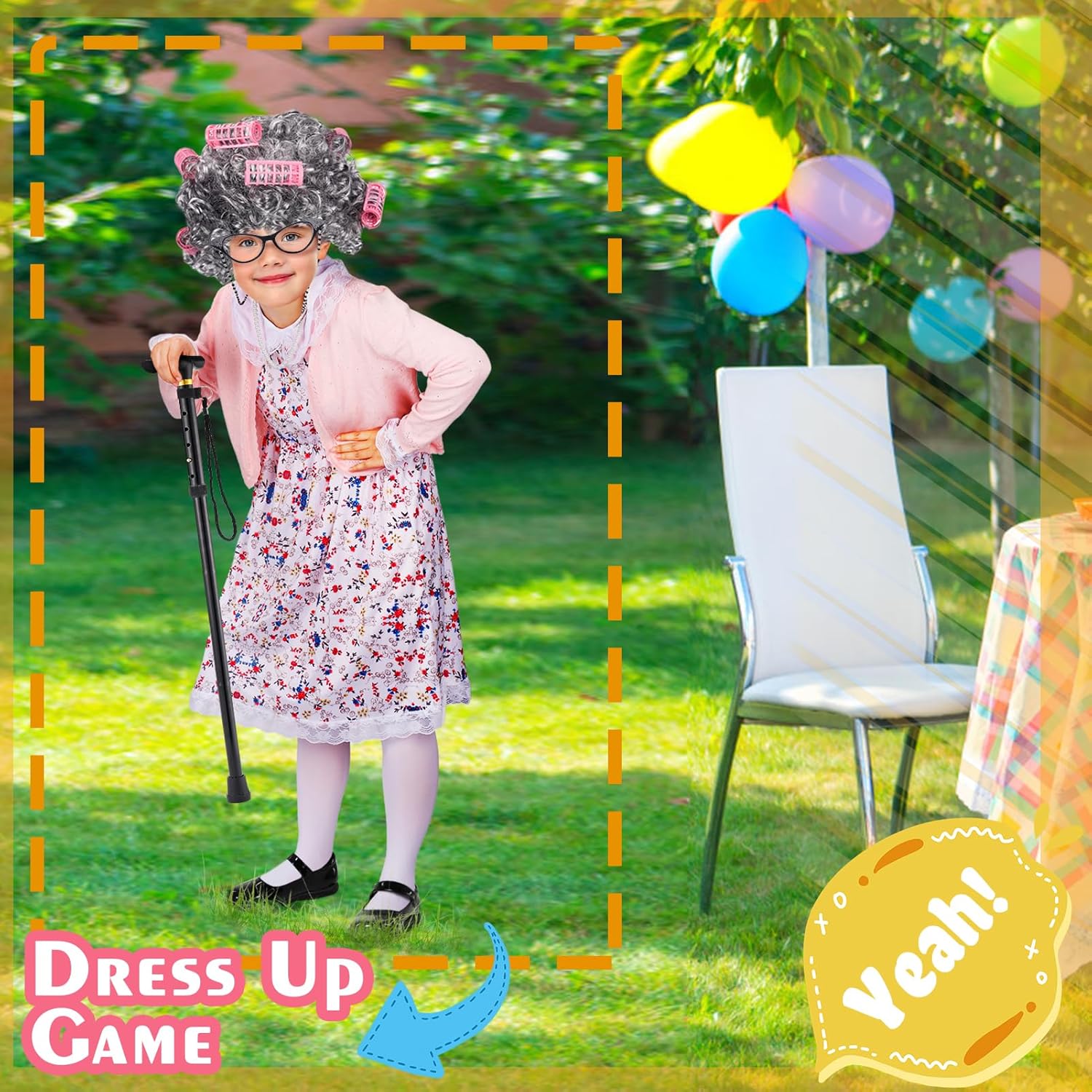 Cosweet Old Lady Costume for Girls