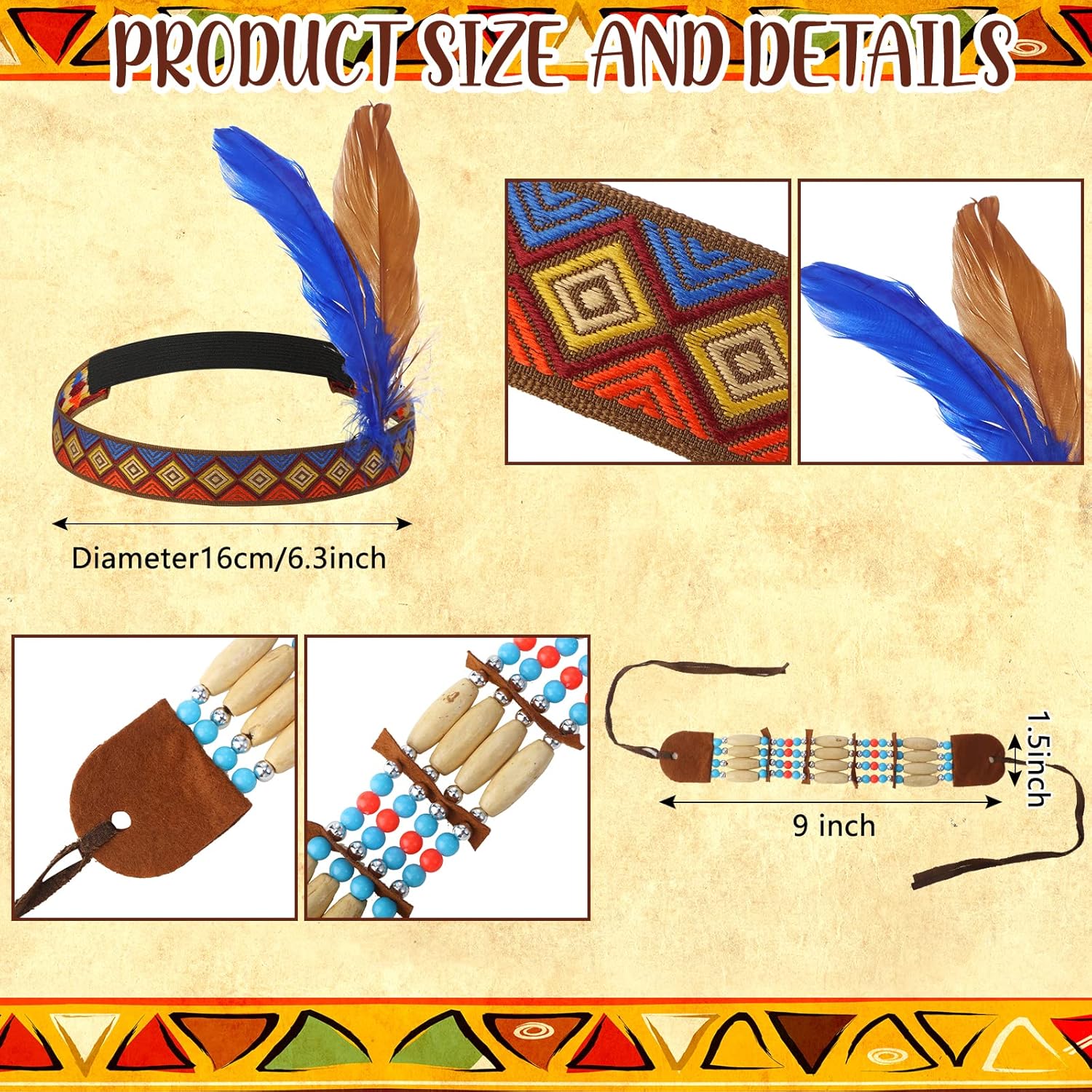 Boyiee Native Prince Indian Princess Costume for Kids Halloween Mardi Gras