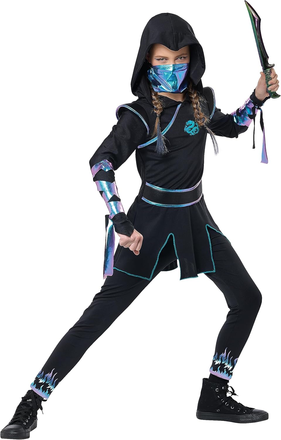 California Costumes Girls Ninja Nightfire Costume