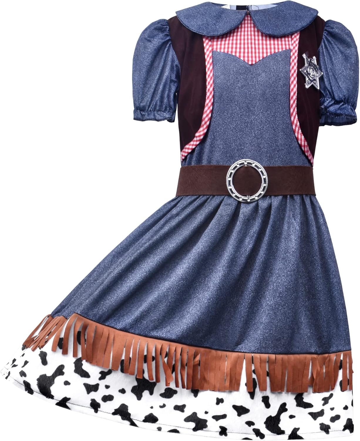 Kids Cowboy Cowgirl Costume 4PCS Set for Boys Girls Role Play