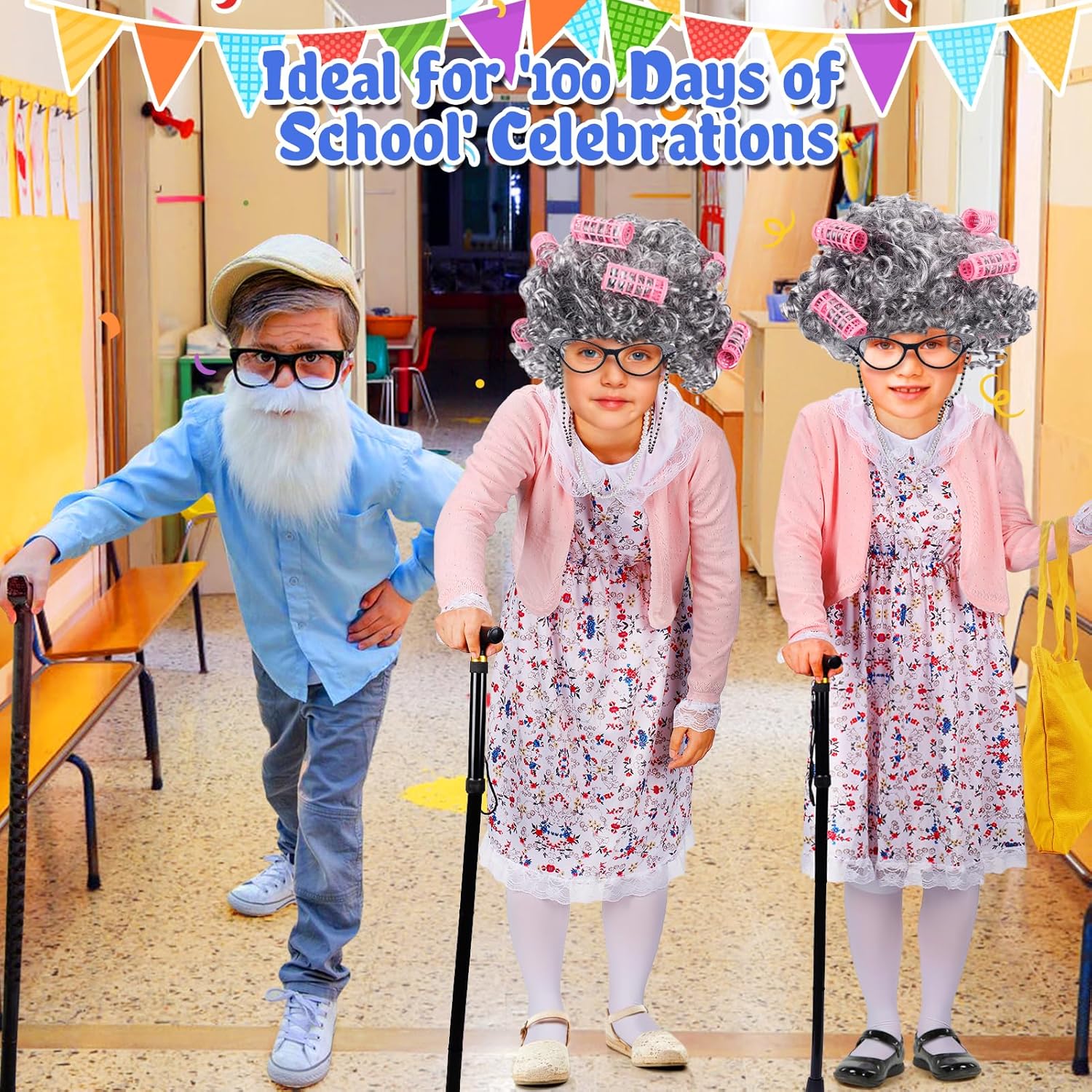 Cosweet Old Lady Costume for Girls
