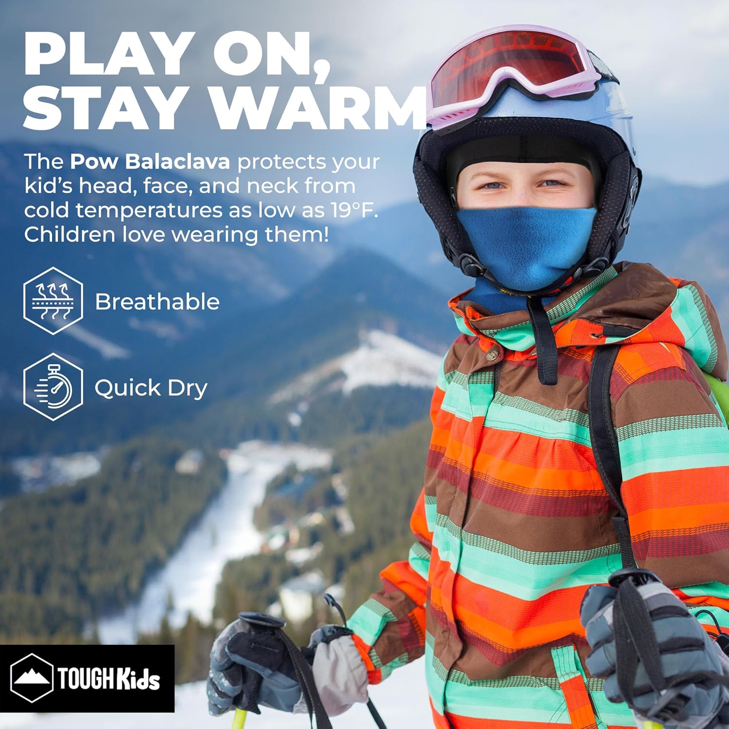 Stay Warm in Style - Kids Ski Neck Gaiter